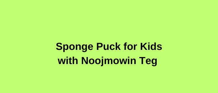 Youth Sponge Puck with Noojmowin Teg